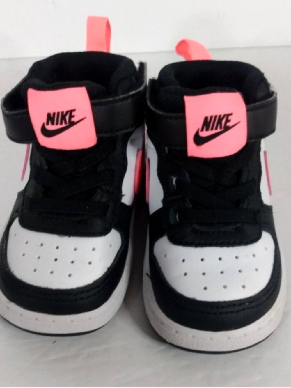 Nike Court Borough Mid 2 White Sunset Pulse CD7784-005 Baby 5C Sneakers Pink - Picture 4 of 8